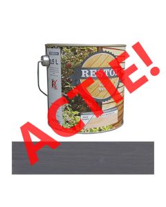 Restol Houtlolie Mat Grijs 750ml. Actie