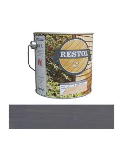 Restol Houtolie Mat Grijs 750ml. Actie