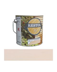 Restol Houtlolie Mat Parelwit 750ml. Actie
